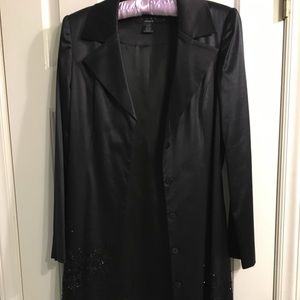 Arden B sequin satin coat